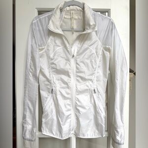 lululemon White Women's Windbreaker - size 4